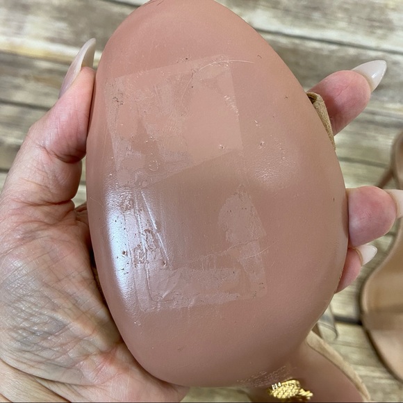 AQUAZZURA 38.5 size 8.5 Casablana Sandals In Neutral - Picture 9 of 11